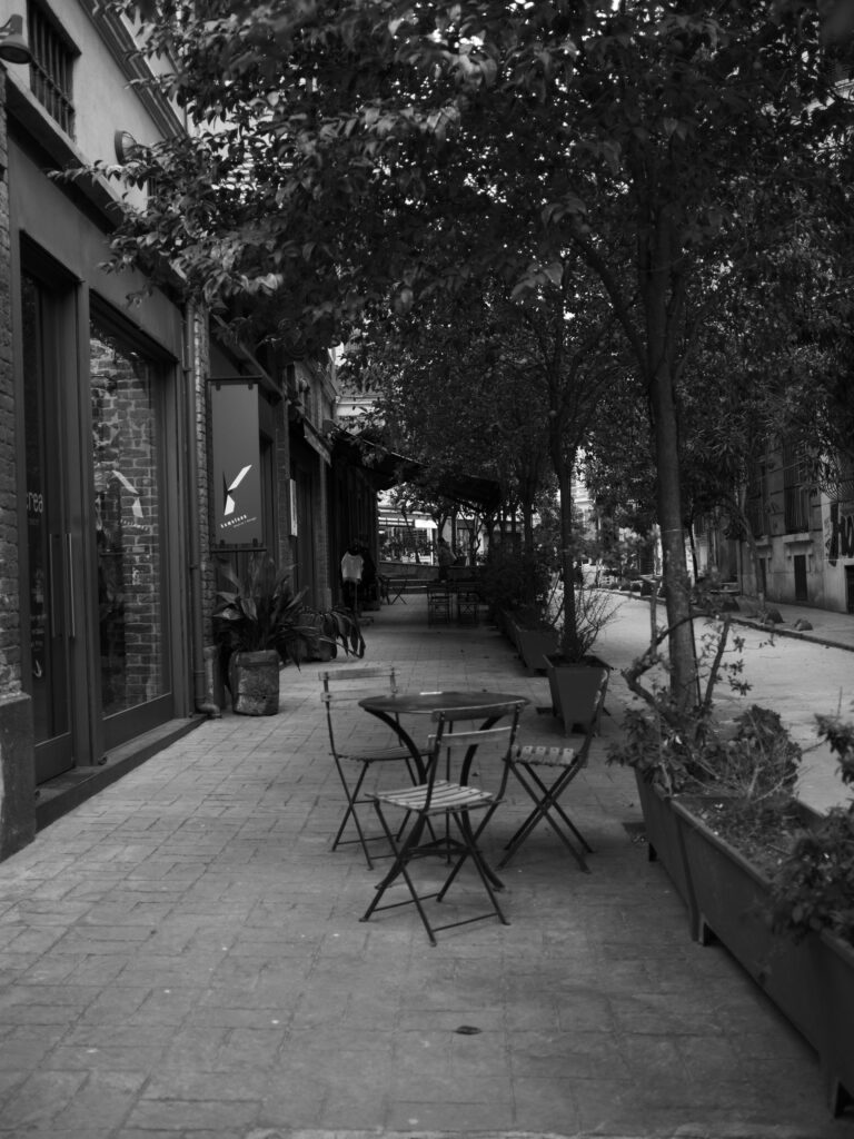 Brooklyn cafe morning street